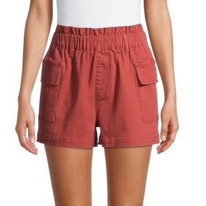 No Boundaries cargo paper bag style shorts NWOT